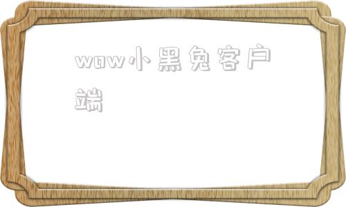 wow小黑兔客户端魔兽世界小黑兔登录器下载安装